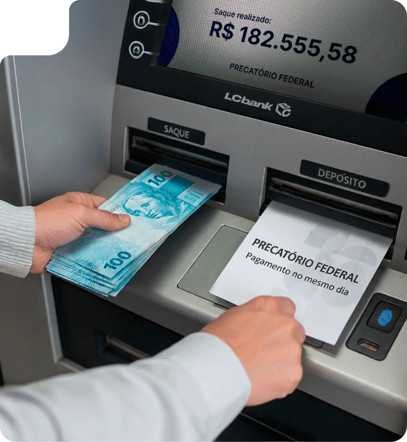 Precatório Federal sendo sacado